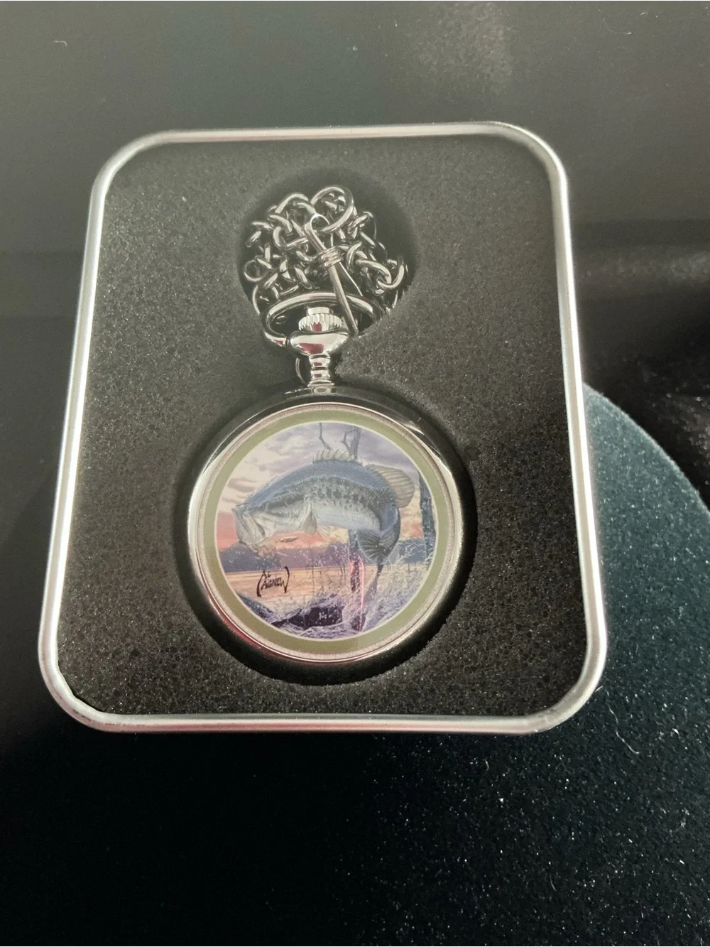 Vintage Avon Majestic Waters Pocket Watch